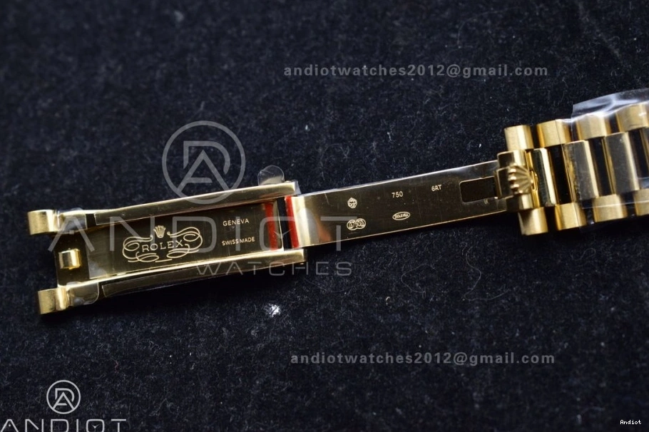 YG 36 Steel Edition 696 904L (Gain Dial V5 on vr3255 Weight) Best Bracelet President QF Gold DayDate EasyCare 0723